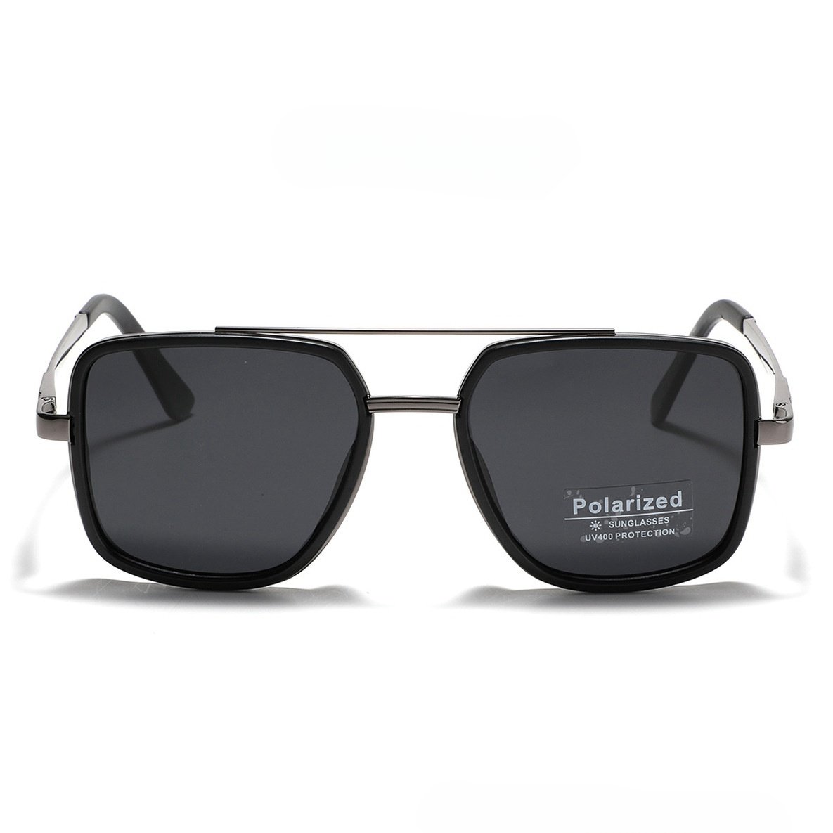 Polarized Geometric Aviator Sunglasses