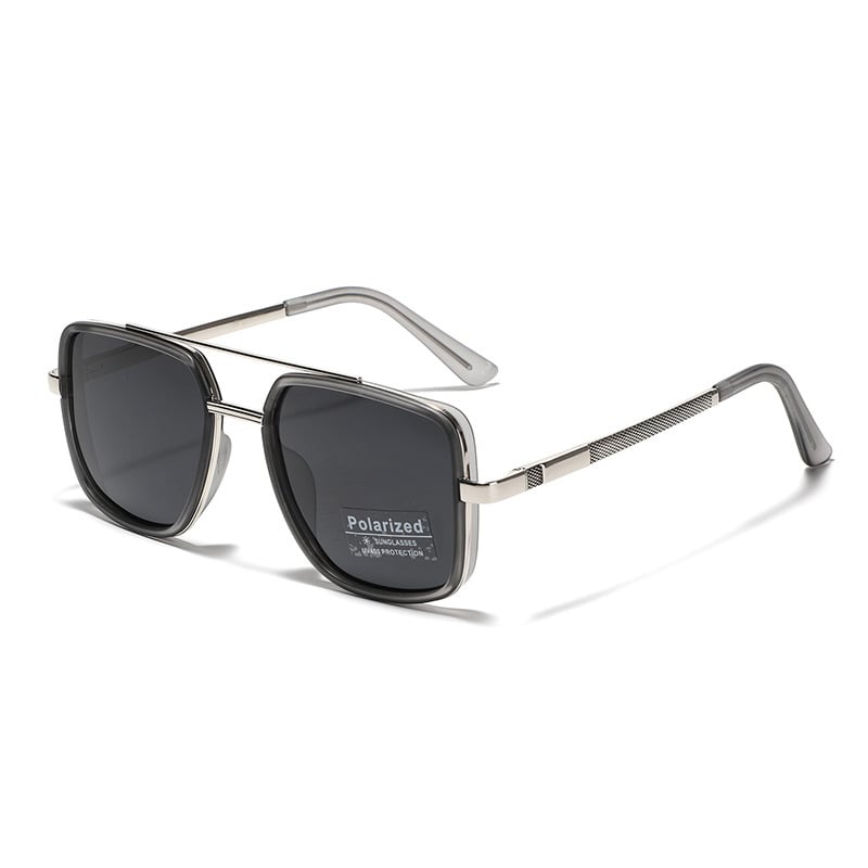 Polarized Geometric Aviator Sunglasses
