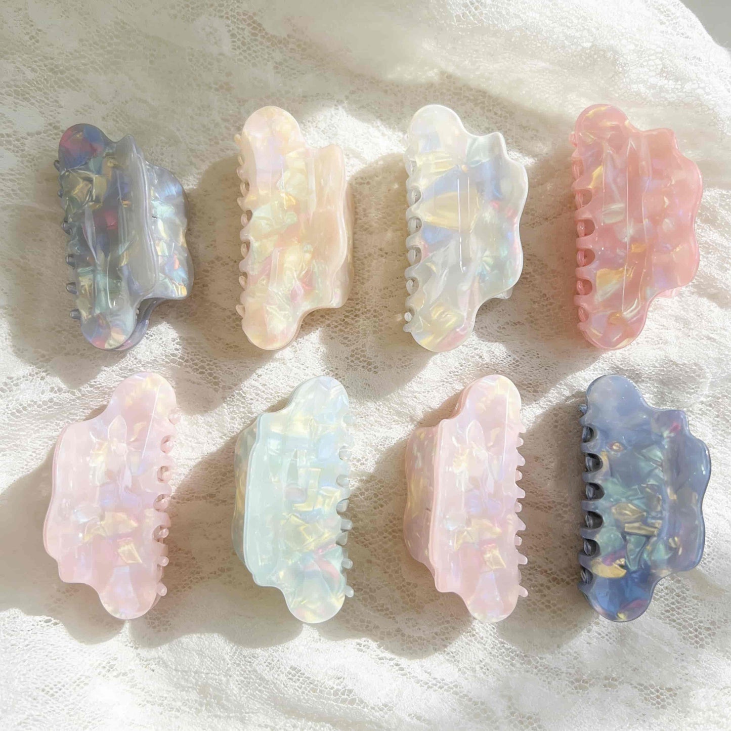 Iridescent Mermaid Cloud Hair Claw Clip