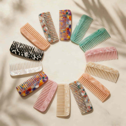 The Luxury Marble Acetate Comb