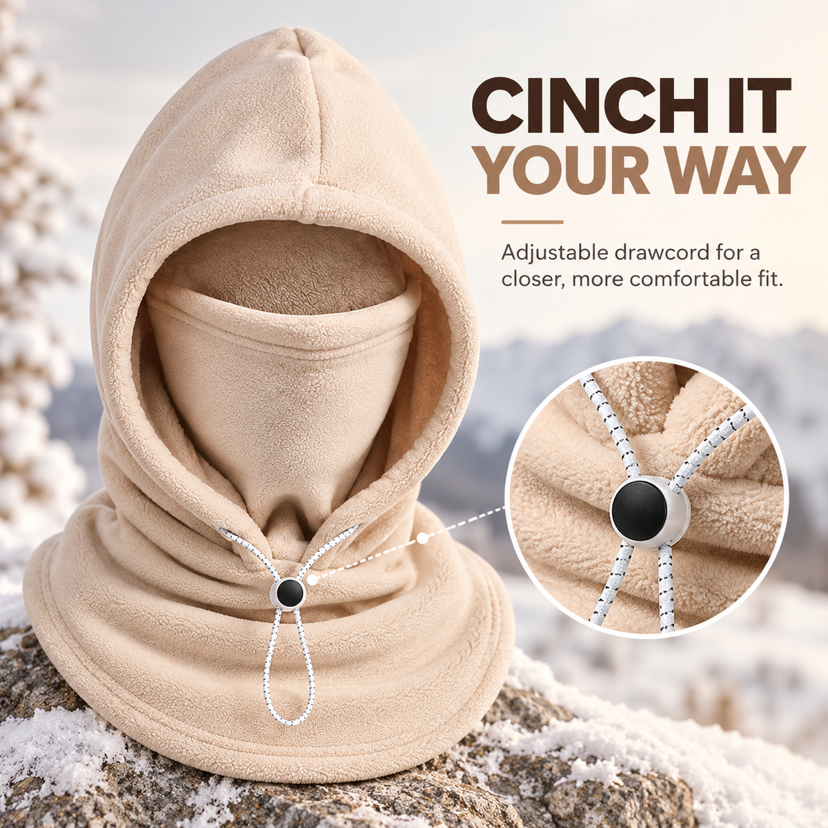 3-in-1 Winter Fleece Balaclava Hood 🧣❄️ Complete Winter Coverage from Head to Neck (📦 Free Shipping on 2+)