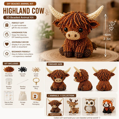 🧵From Tiny Beads to “I Made This!” — Create 4 Adorable 3D Animals at Home