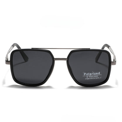 Polarized Geometric Aviator Sunglasses