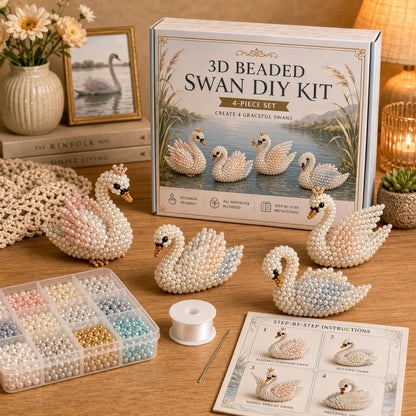 🧵From Tiny Beads to “I Made This!” — Create 4 Adorable 3D Animals at Home