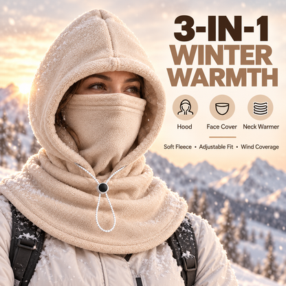 3-in-1 Winter Fleece Balaclava Hood 🧣❄️ Complete Winter Coverage from Head to Neck (📦 Free Shipping on 2+)
