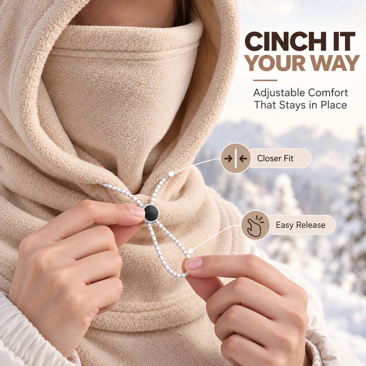 3-in-1 Winter Fleece Balaclava Hood 🧣❄️ Complete Winter Coverage from Head to Neck (📦 Free Shipping on 2+)