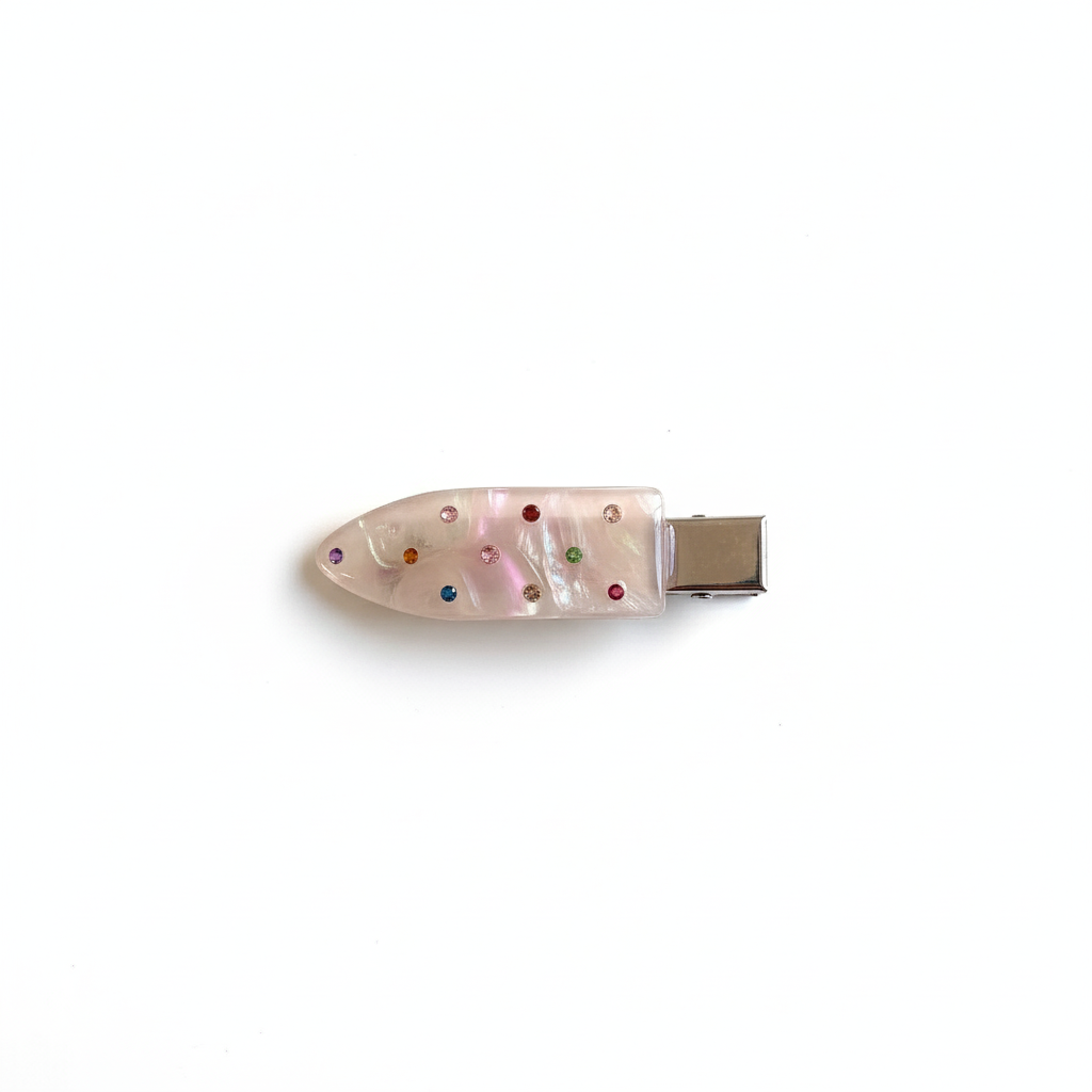 Sparkling Acetate Non-Marking Hair Clip