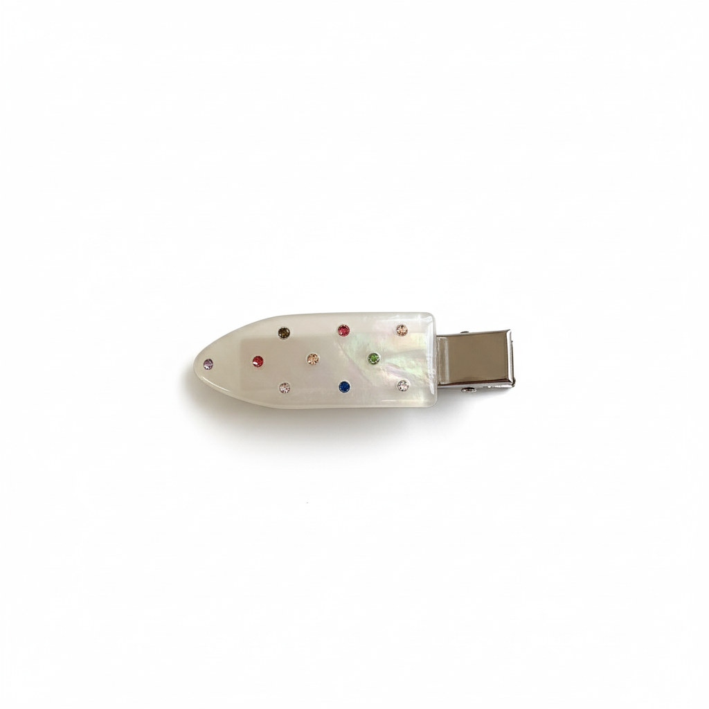 Sparkling Acetate Non-Marking Hair Clip