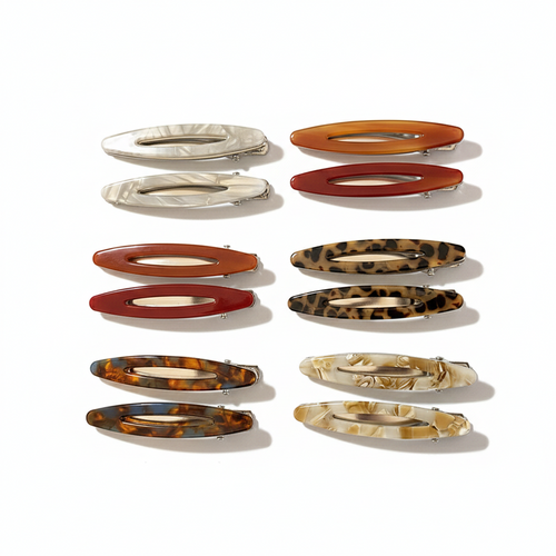 Artisanal Acetate & Metal Side Clips