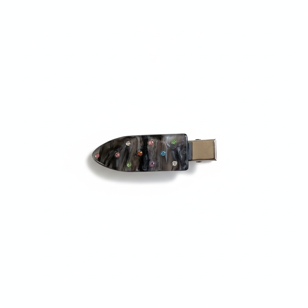 Sparkling Acetate Non-Marking Hair Clip