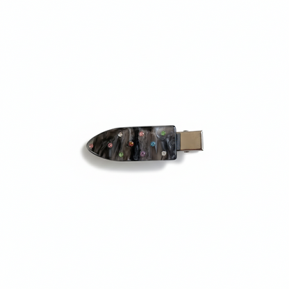 Sparkling Acetate Non-Marking Hair Clip
