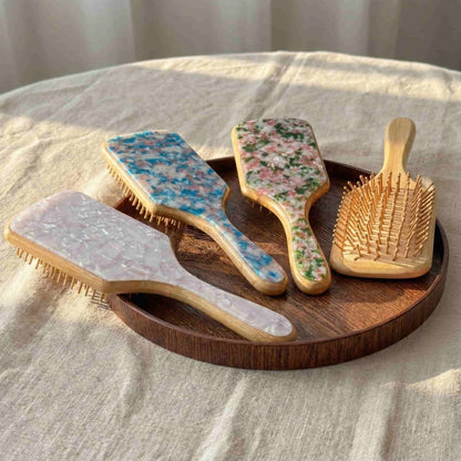 Luxury Acetate Cushion Hair Brush