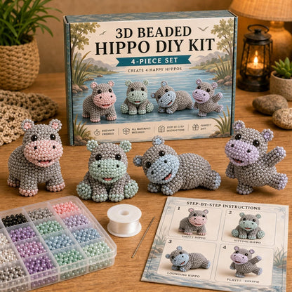 🧵From Tiny Beads to “I Made This!” — Create 4 Adorable 3D Animals at Home