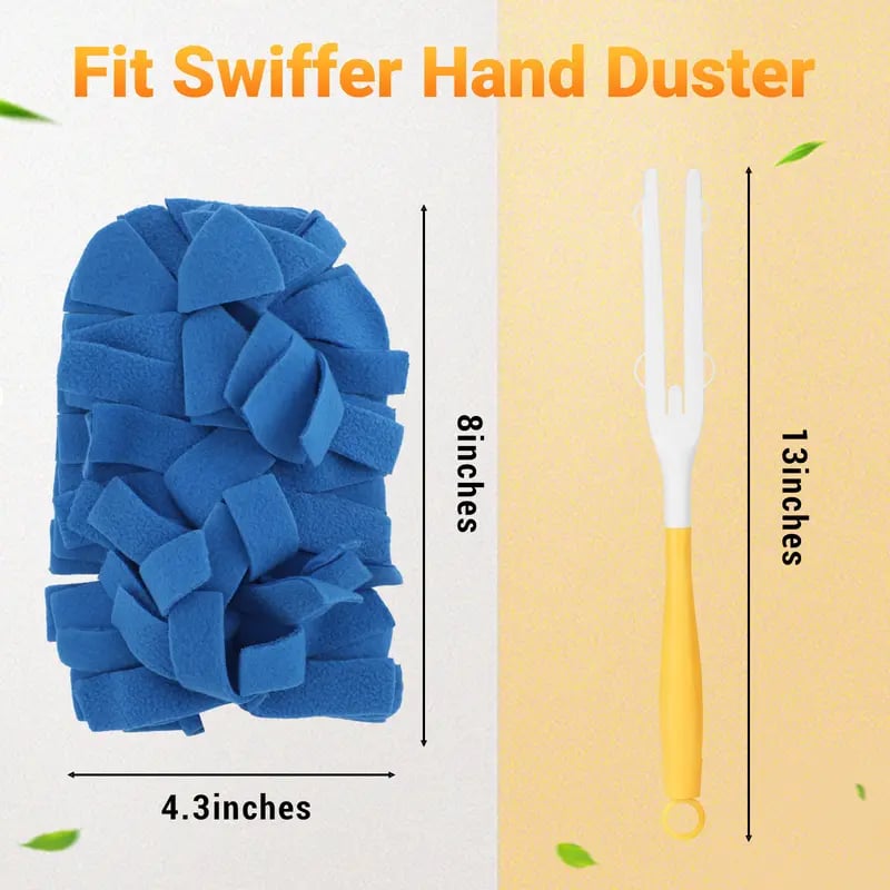 ✨The "Zero-Dust" 360° Electrostatic Wand (Washable & Reusable Kit)