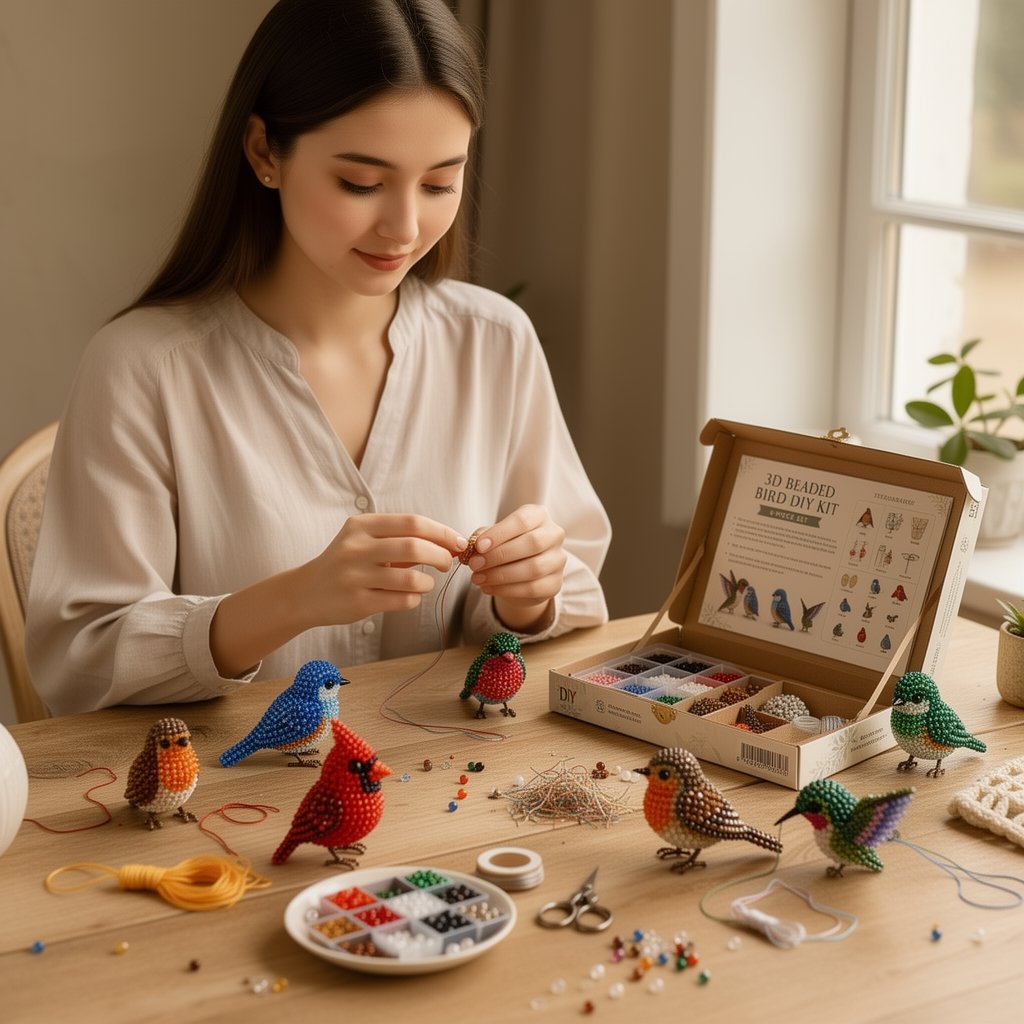 🧵From Tiny Beads to “I Made This!” — Create 4 Adorable 3D Animals at Home
