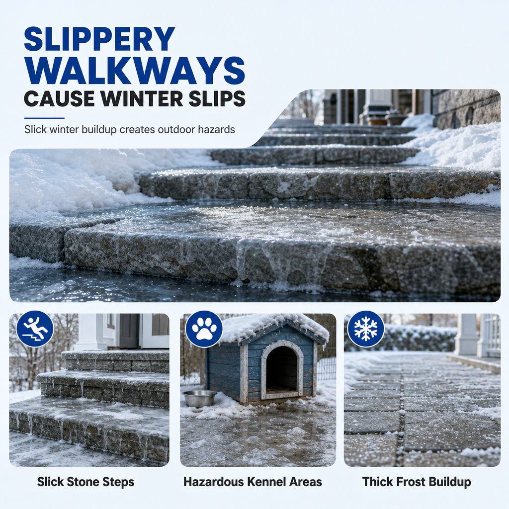 Outdoor Ice Melt Spray — Fast De-Icing for Steps & Walkways