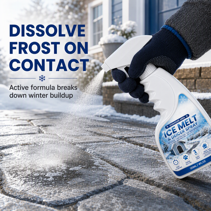 Outdoor Ice Melt Spray — Fast De-Icing for Steps & Walkways