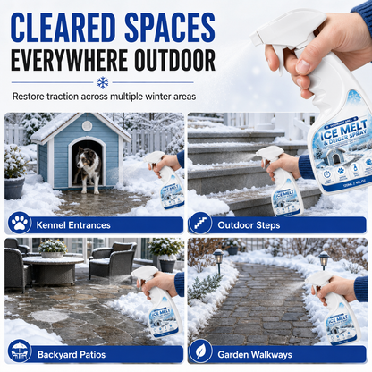 Outdoor Ice Melt Spray — Fast De-Icing for Steps & Walkways